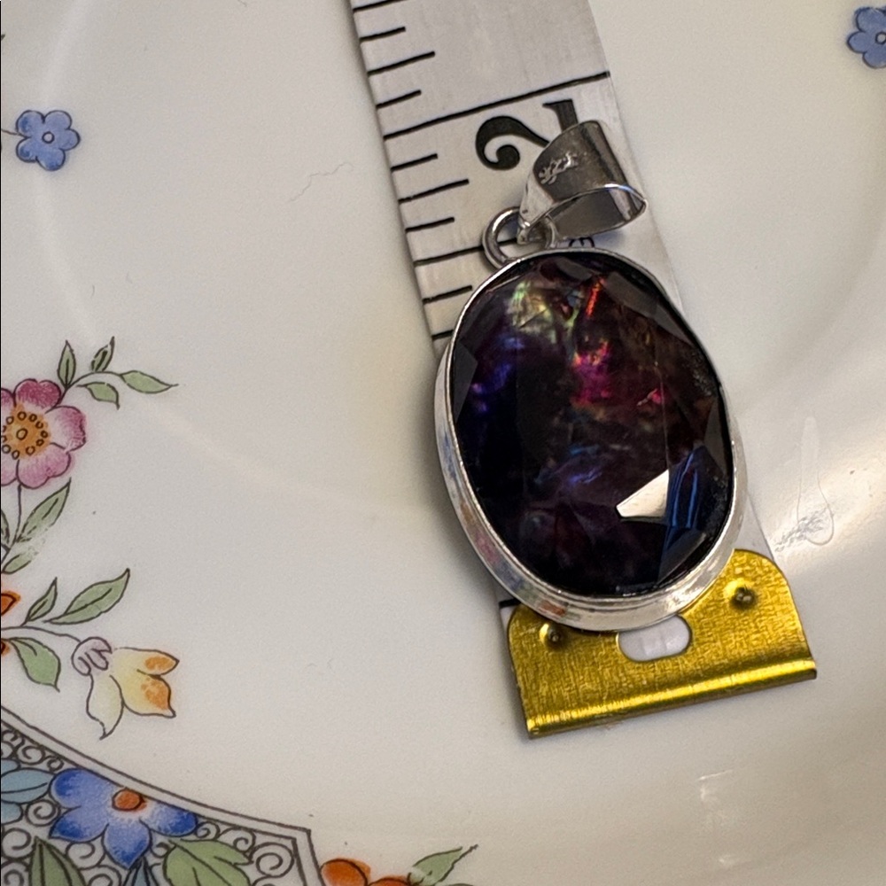 Natural Ammolite Multicolor Pendant  Untreated Gemstone - Picture 16 of 16